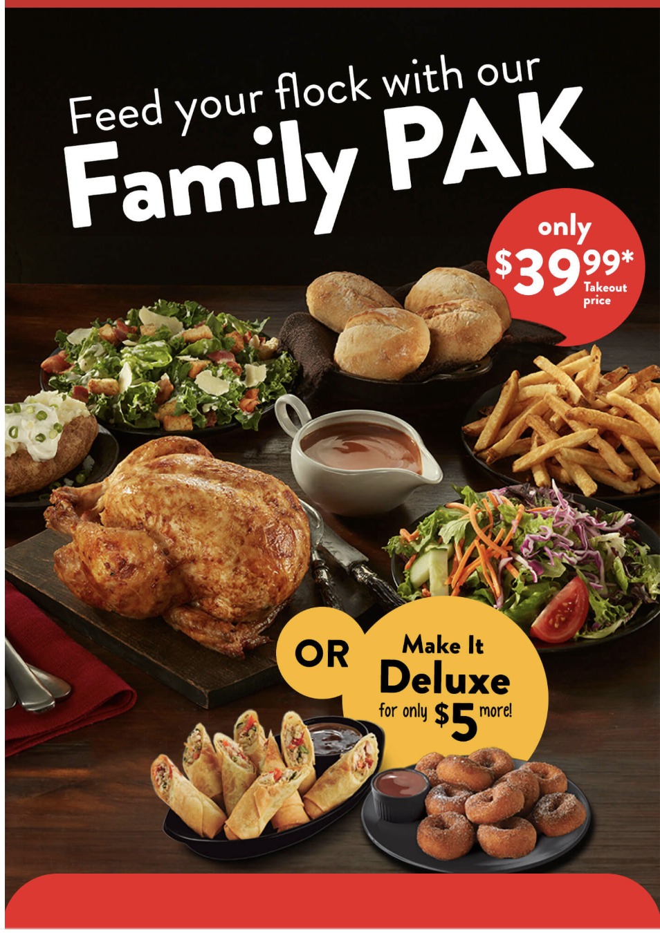 Swiss Chalet Canada Promotions: Order a Family PAK for Only 39.99