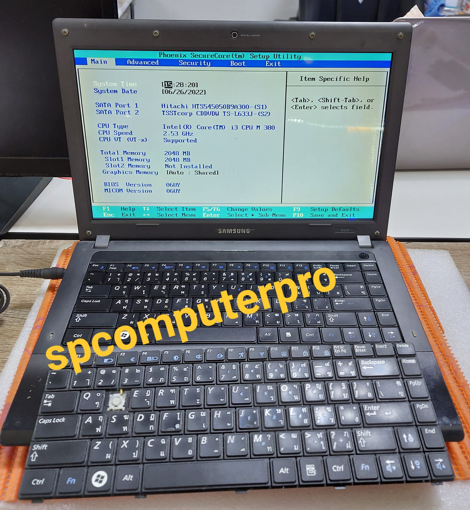 #เปลี่ยนคีย์บอร์ดโน๊ตบุ๊คSAMSUNG #R439 #ซ่อมคอมพิวเตอร์นนทบุรี #ซ่อม ...