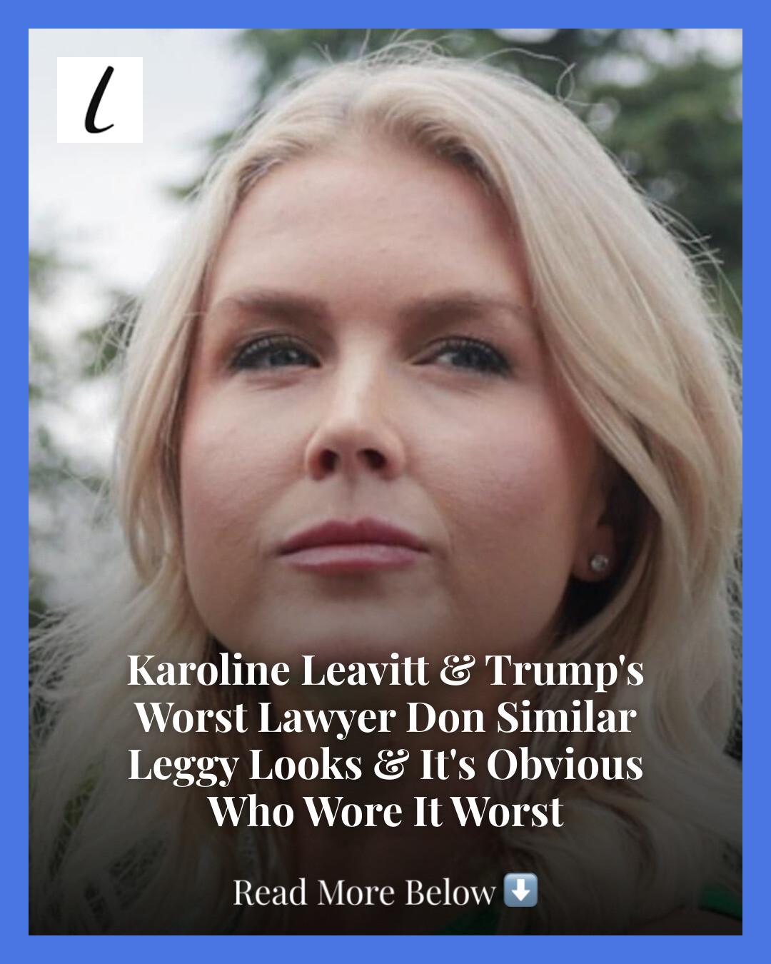 The List - Karoline Leavitt and Alina Habba run in the... | Facebook