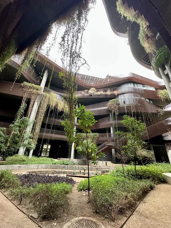 The calm before the conference 🌧️ This morning at ENR2 – the University ...