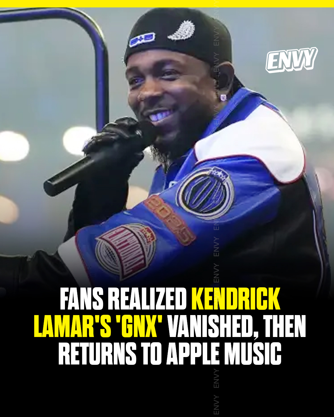 🎵 Kendrick Lamar's album 'GNX' briefly disappeared from Apple