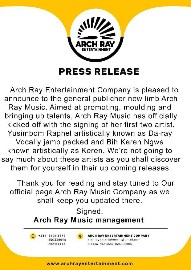 Arch Ray Entertainment Company. is... - Small Mami's Corner