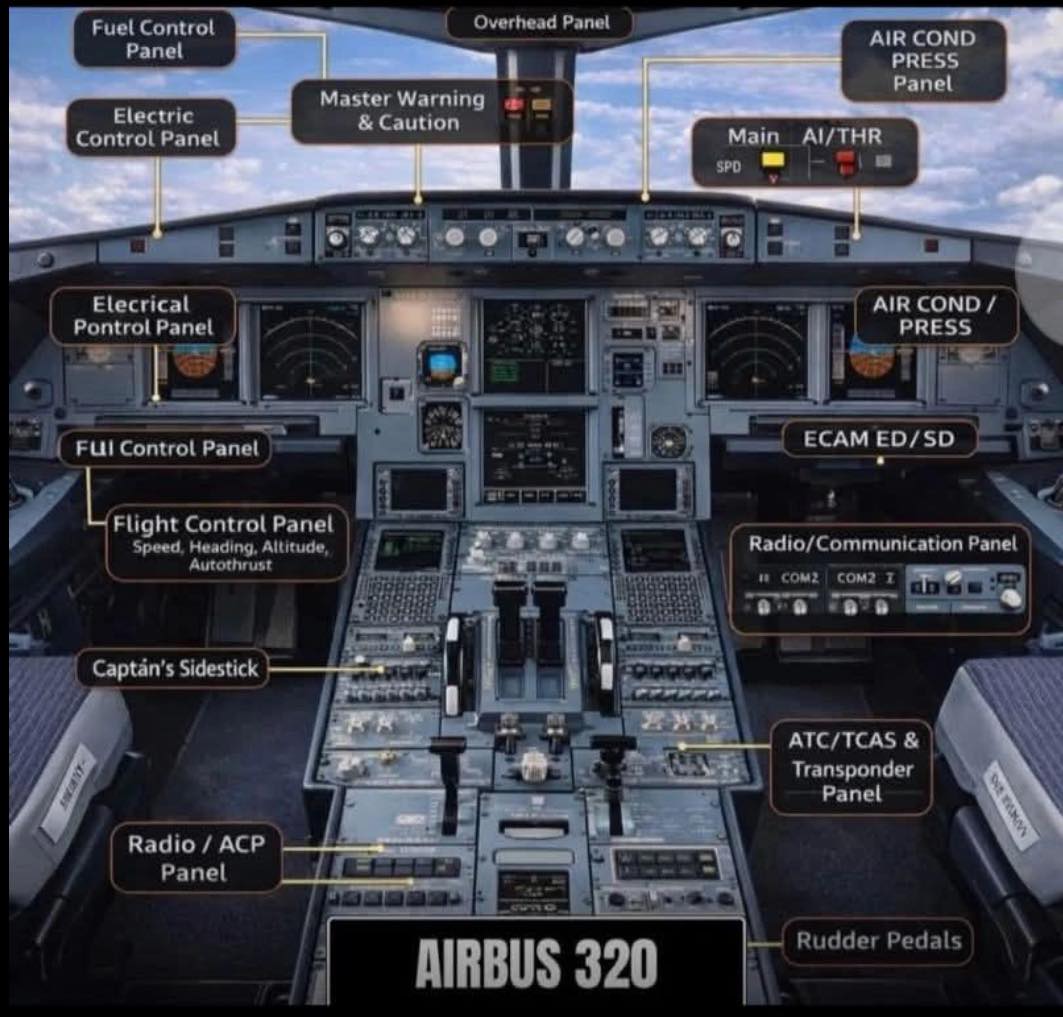 Airbus A320 Cockpit – Detailed... - Aviation-knowledge | Facebook