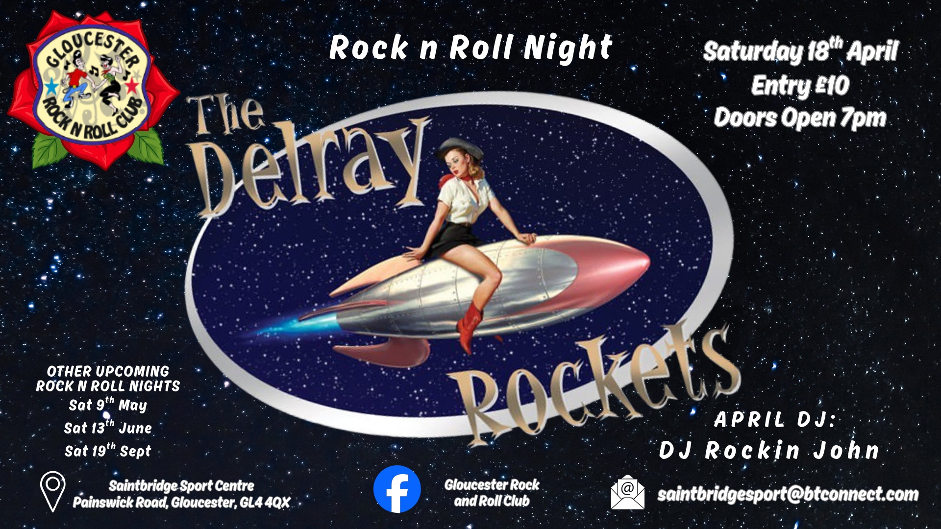 Rock and Roll Night with The Delray Rockets & DJ Rockin John