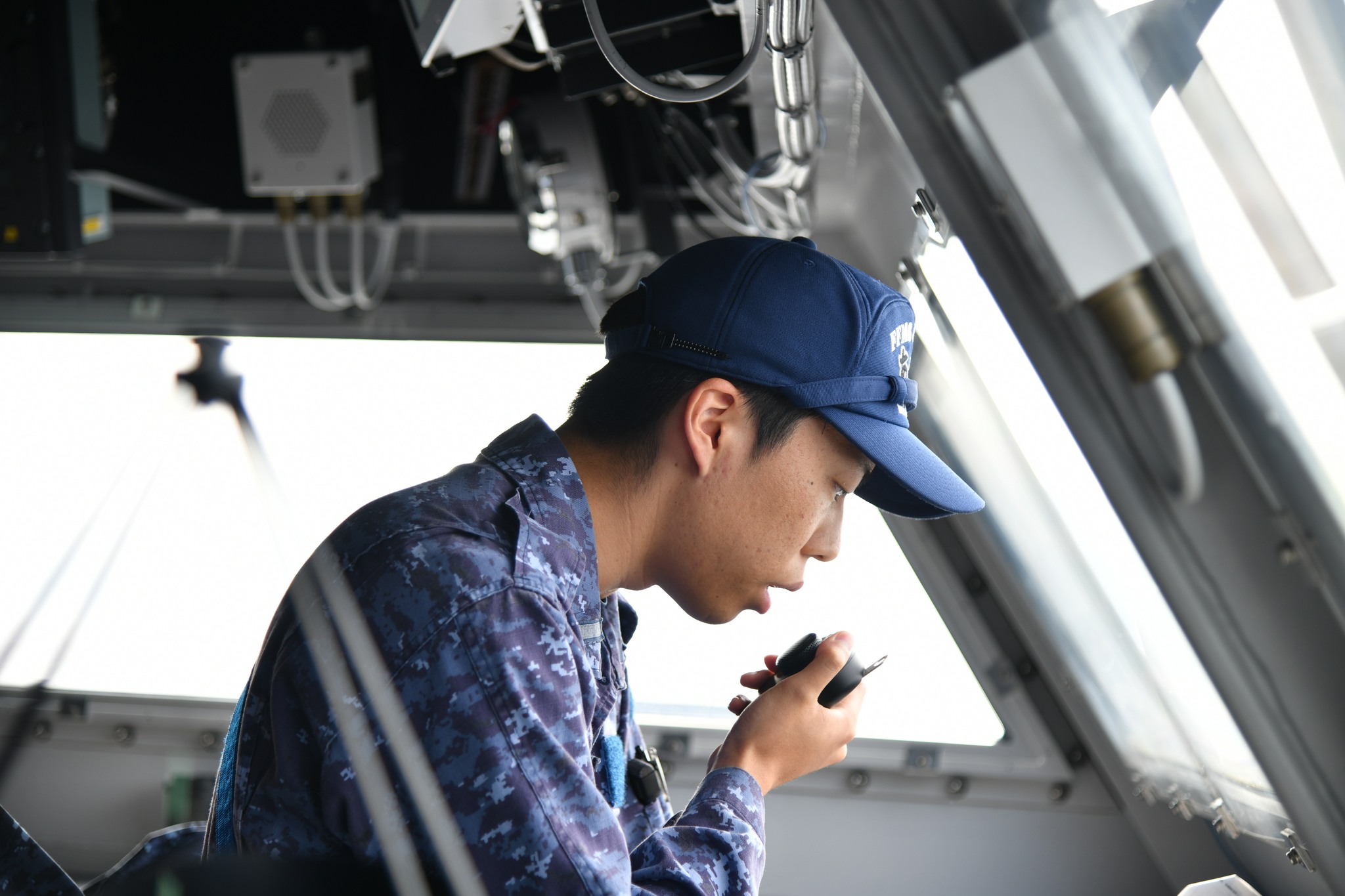 防衛省 海上自衛隊 (Japan - 26.7.28 「おおなみ」主砲射撃（6護隊