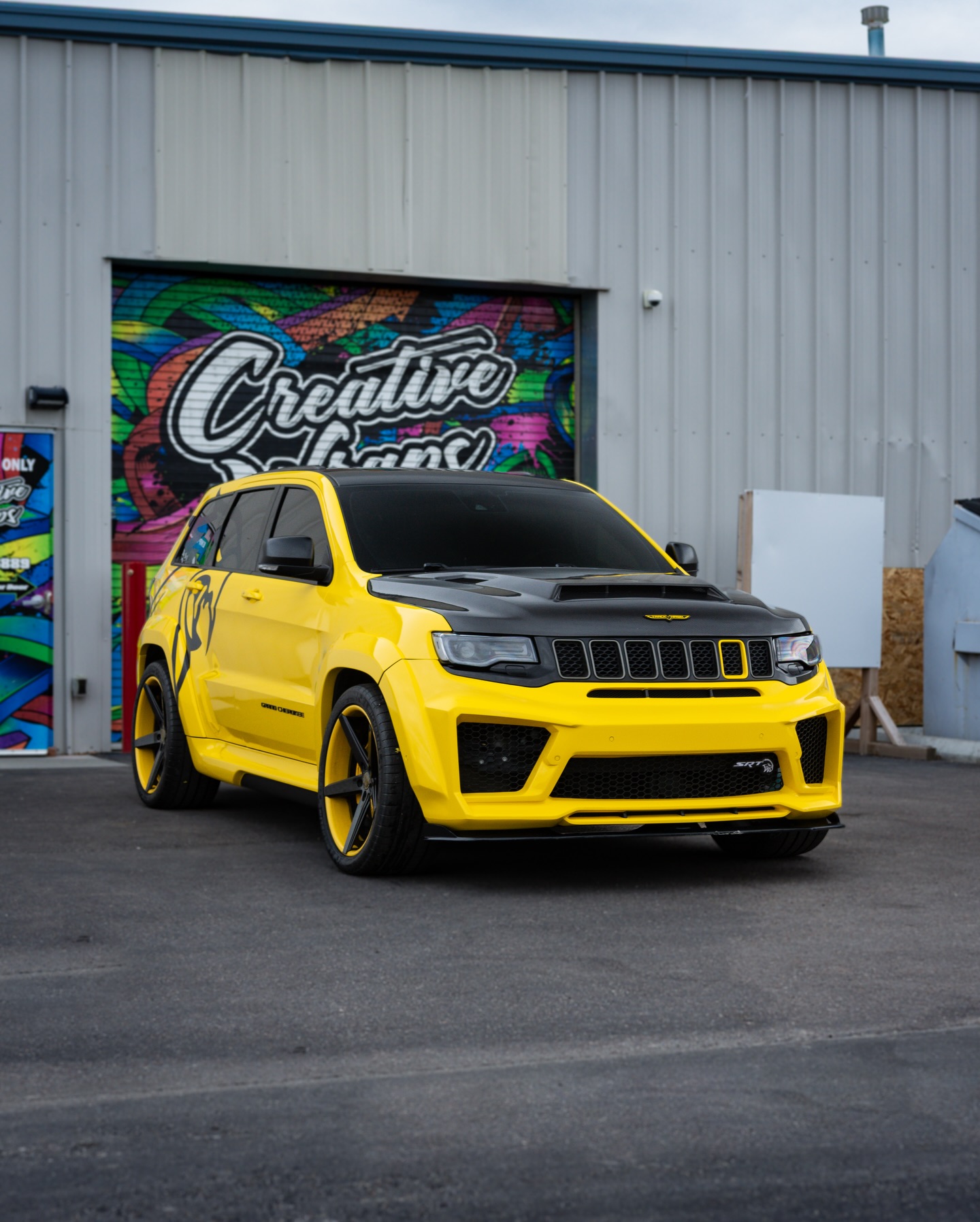 Creative - Full color change complete on this widebody Jeep Trackhawk ...