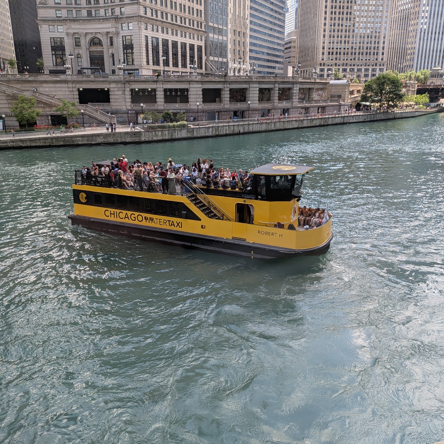 Chicago - Chicago Water Taxi's Chinatown Stop is located at Ping Tom ...