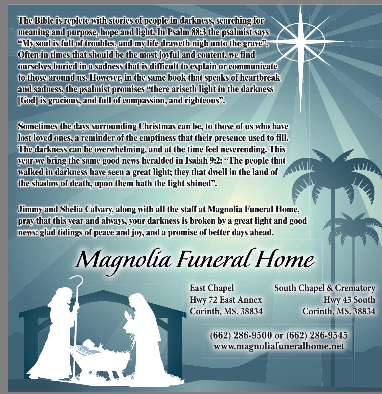 Magnolia Funeral Home | Corinth MS