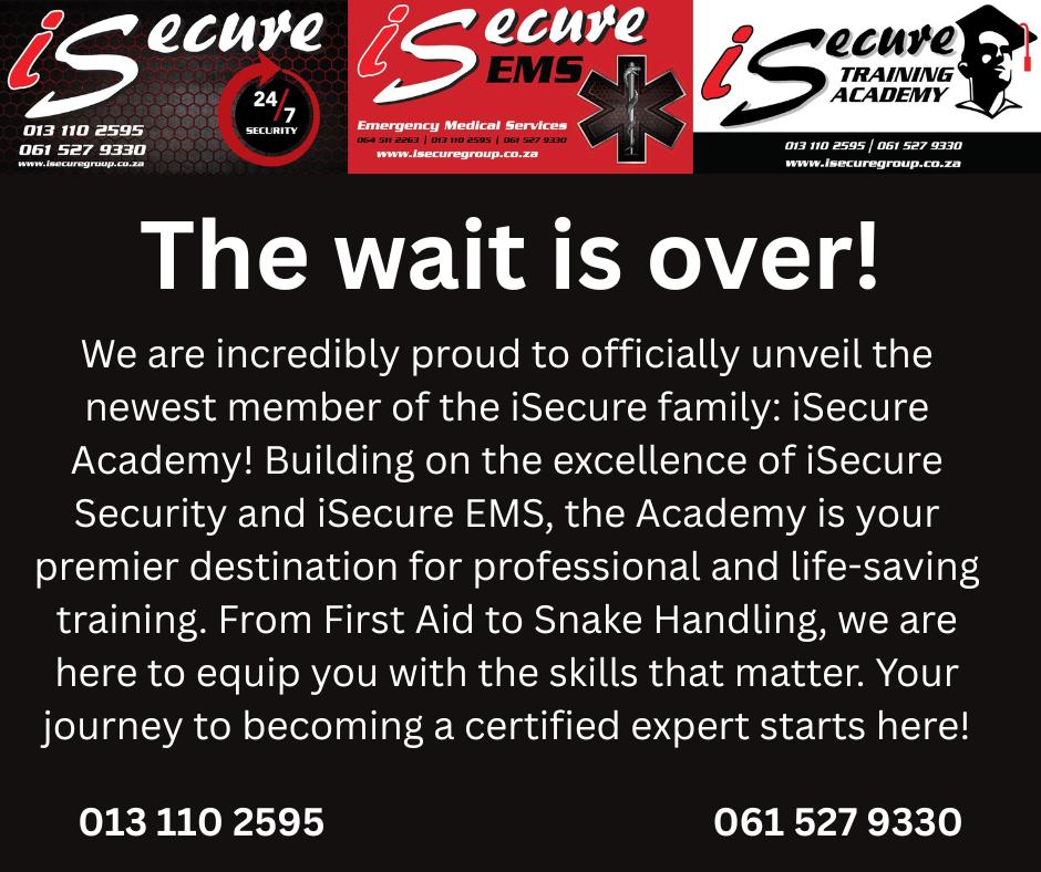 iSecure - The wait is over! We are incredibly proud to officially ...