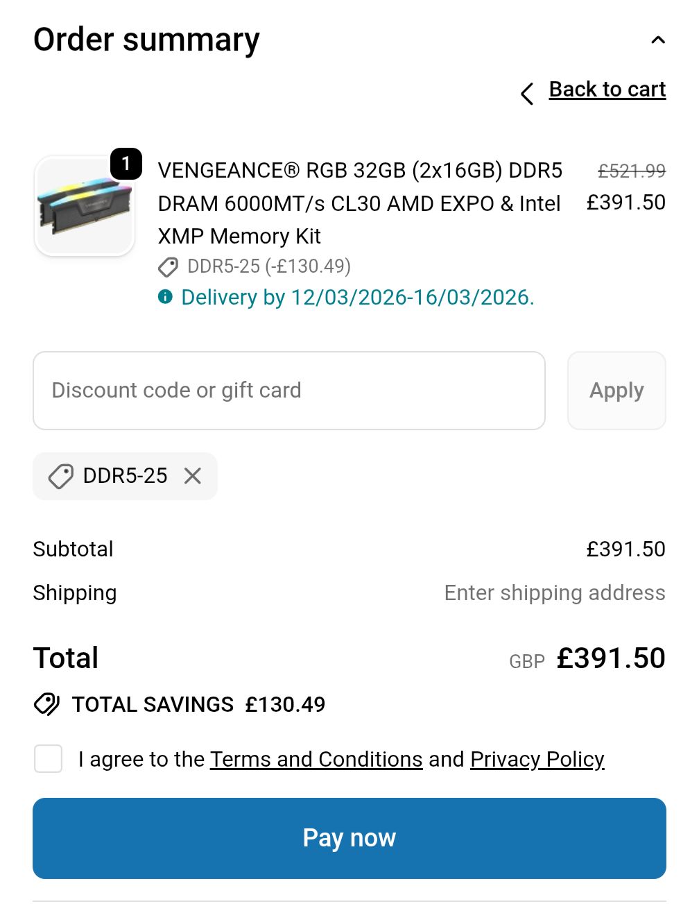 What is the cheapest DDR5 RAM for 16GB?