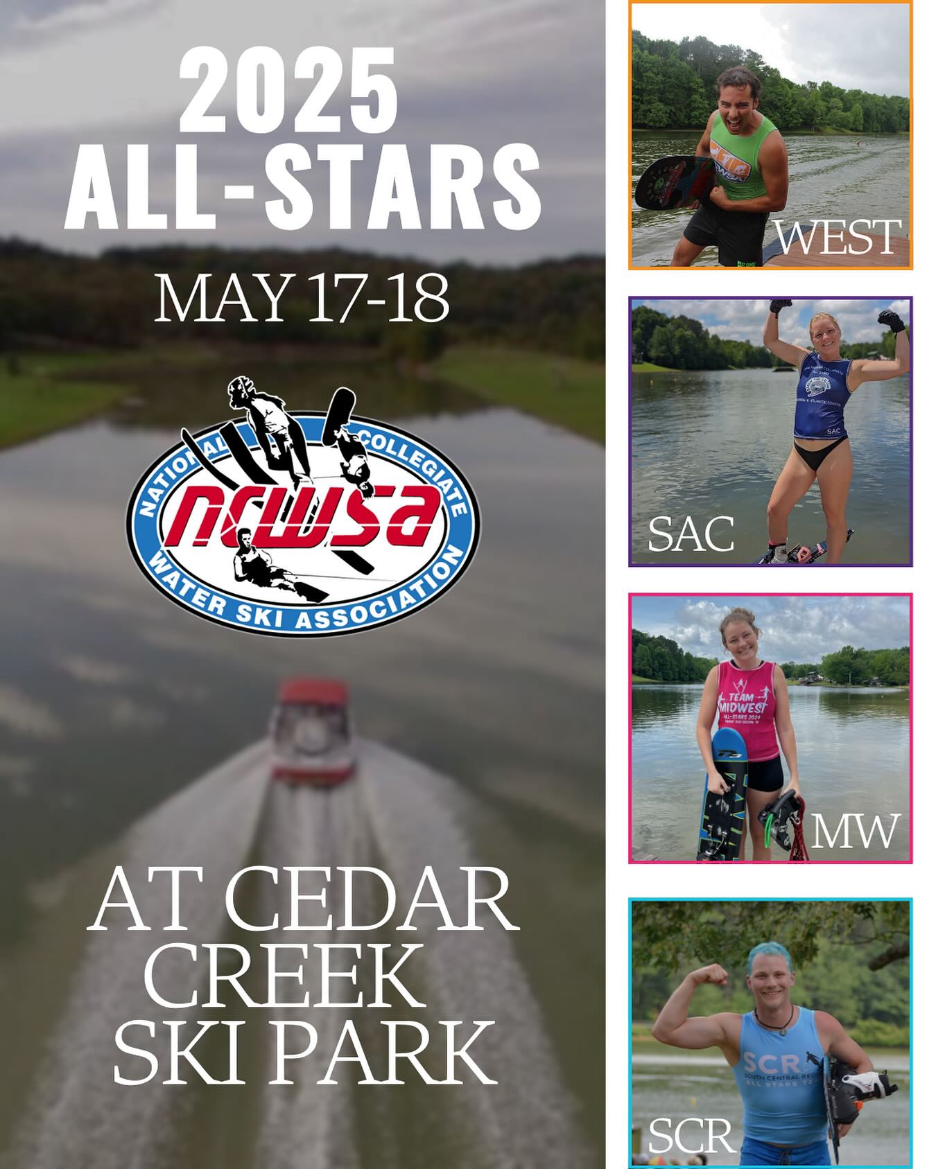 AWSA - Credit to National Collegiate Water Ski Association Which region ...