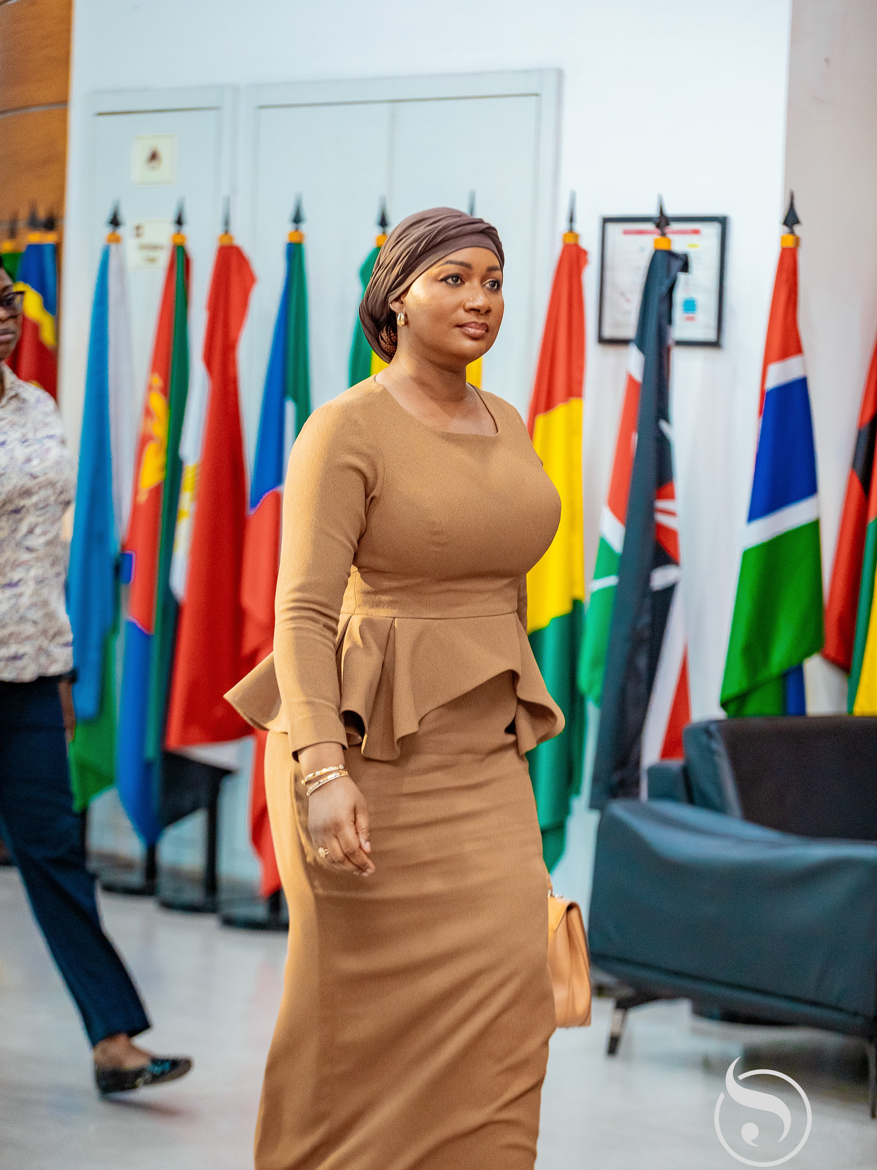 ghana first lady dresses Incoming of the Republic of Samira Bawumia Color_Avocado Green