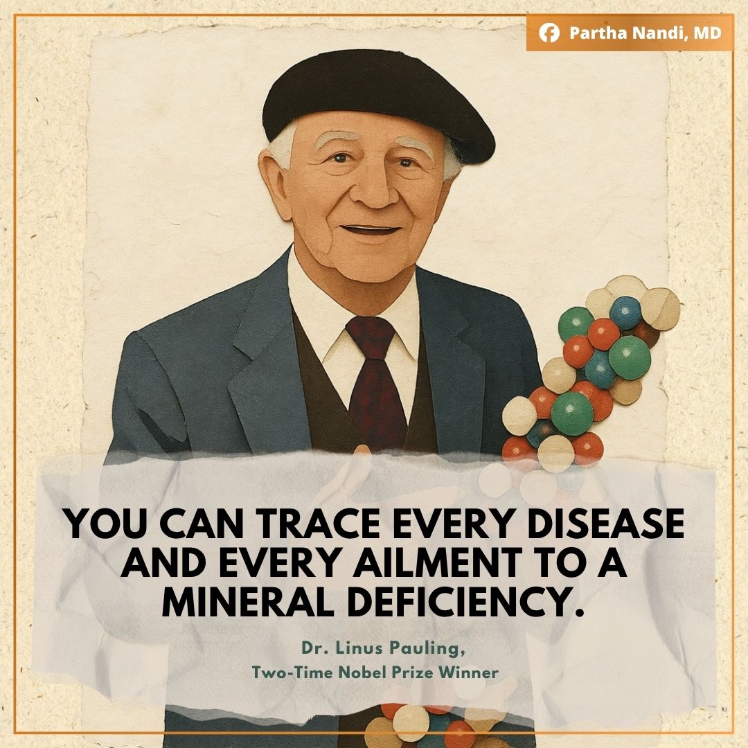 Linus Pauling, a pioneer in science and health, highlighted the critical role minerals play in supporting immunity, energy, and overall body function. His work emphasized how proper nutrition—especially essential vitamins and minerals—is