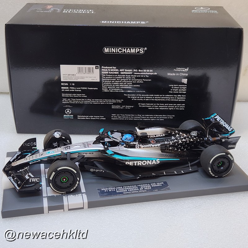 MINICHAMPS 1/18 117251063 MERCEDES-AMG PETRONAS FORMULA ONE TEAM