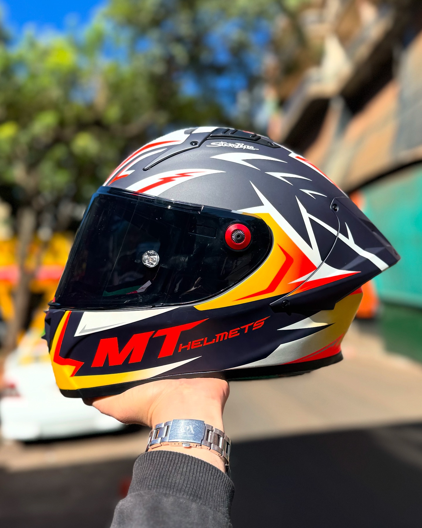 Nuevo Casco MT KRE+ Carbon Pedro Acosta A37 Azul 🔝 * Aprobado Por