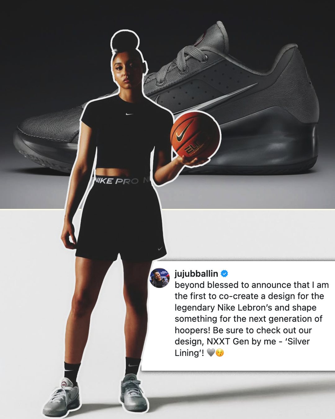JuJu Watkins announces her new shoe, the Nike LeBron NXXT Gen