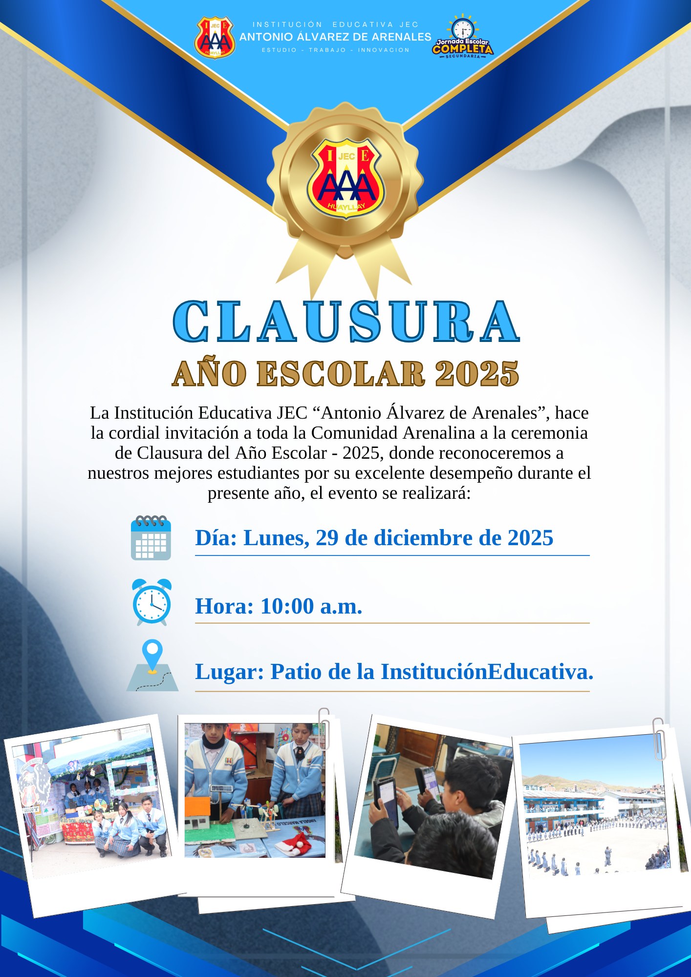 Institucion Educativa JEC Antonio Alvarez de Arenales - Huayllay ...