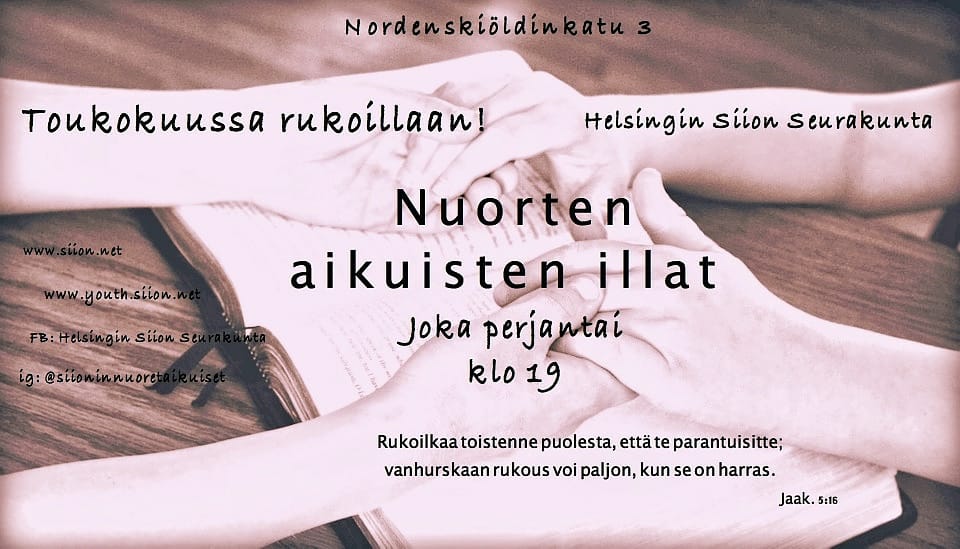 Siionin Nuoret Aikuiset Berichten Facebook facebook
