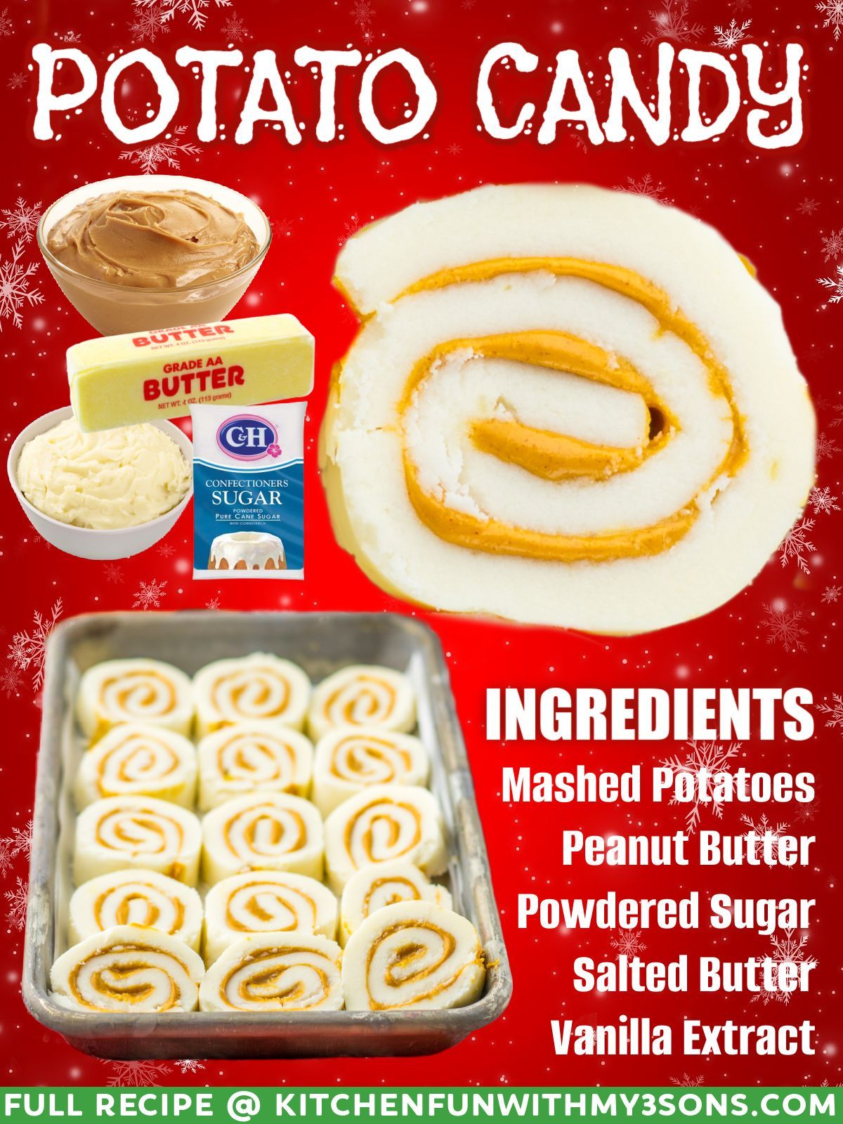 POTATO CANDY - a holiday... - Kitchen Fun With My 3 Sons | Facebook