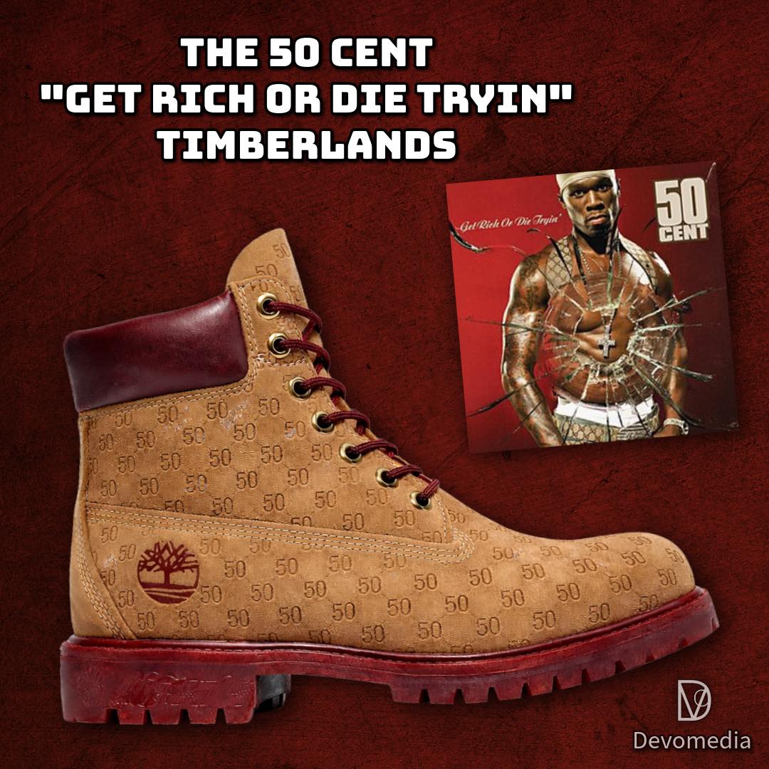 The 50 Cent “get rich or die tryin” timberland concept 👀 #50cent