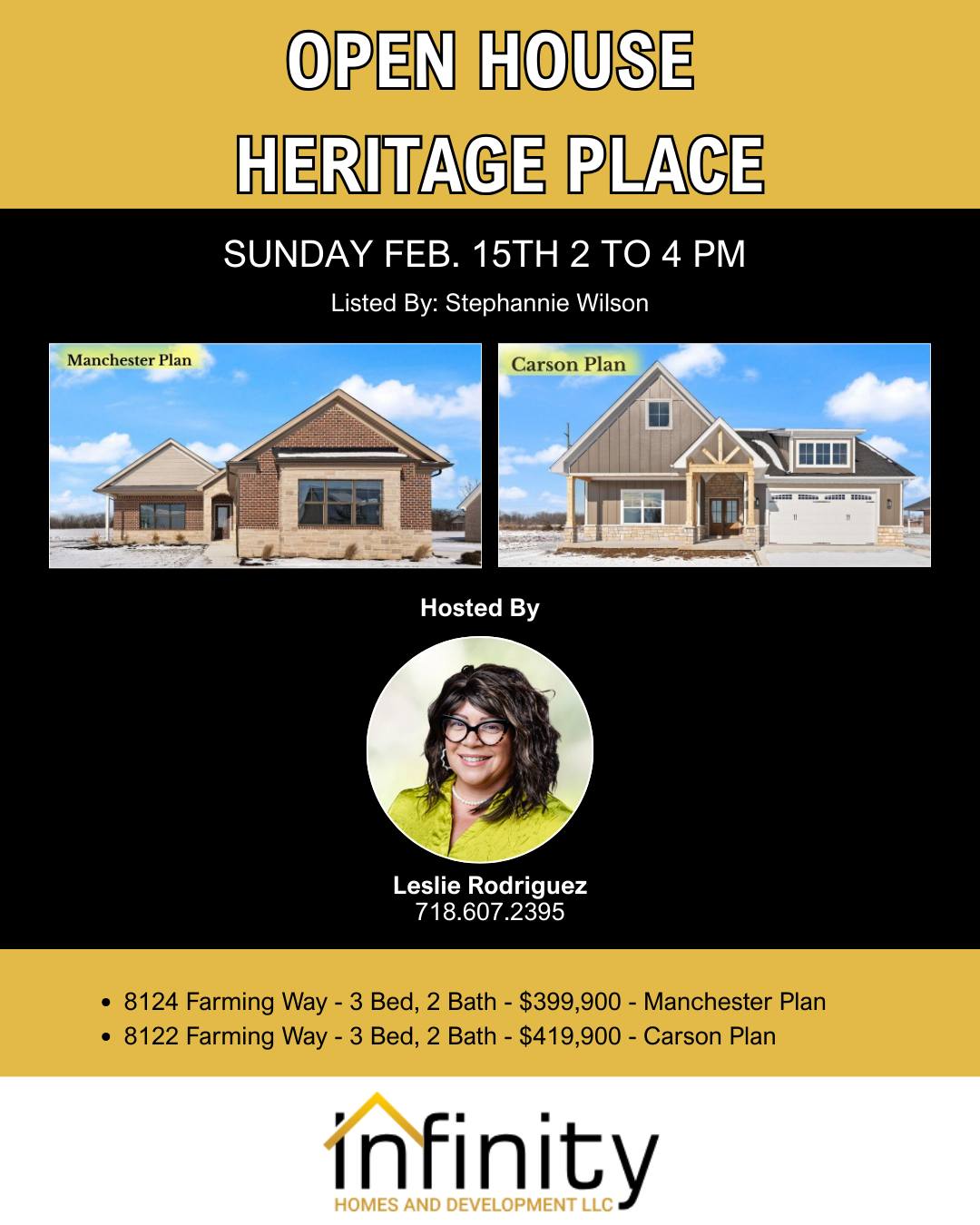Infinity - 🏡 HERITAGE PLACE OPEN HOUSE — THIS SUNDAY! 🏡 Built with ...