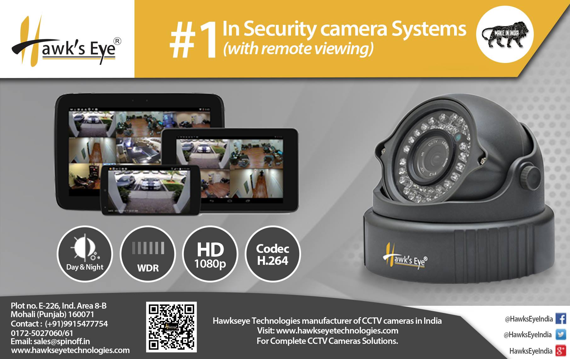 Hawk's Eye Technologies - Hawkseye CCTV Cameras. #CCTVCameras. # ...