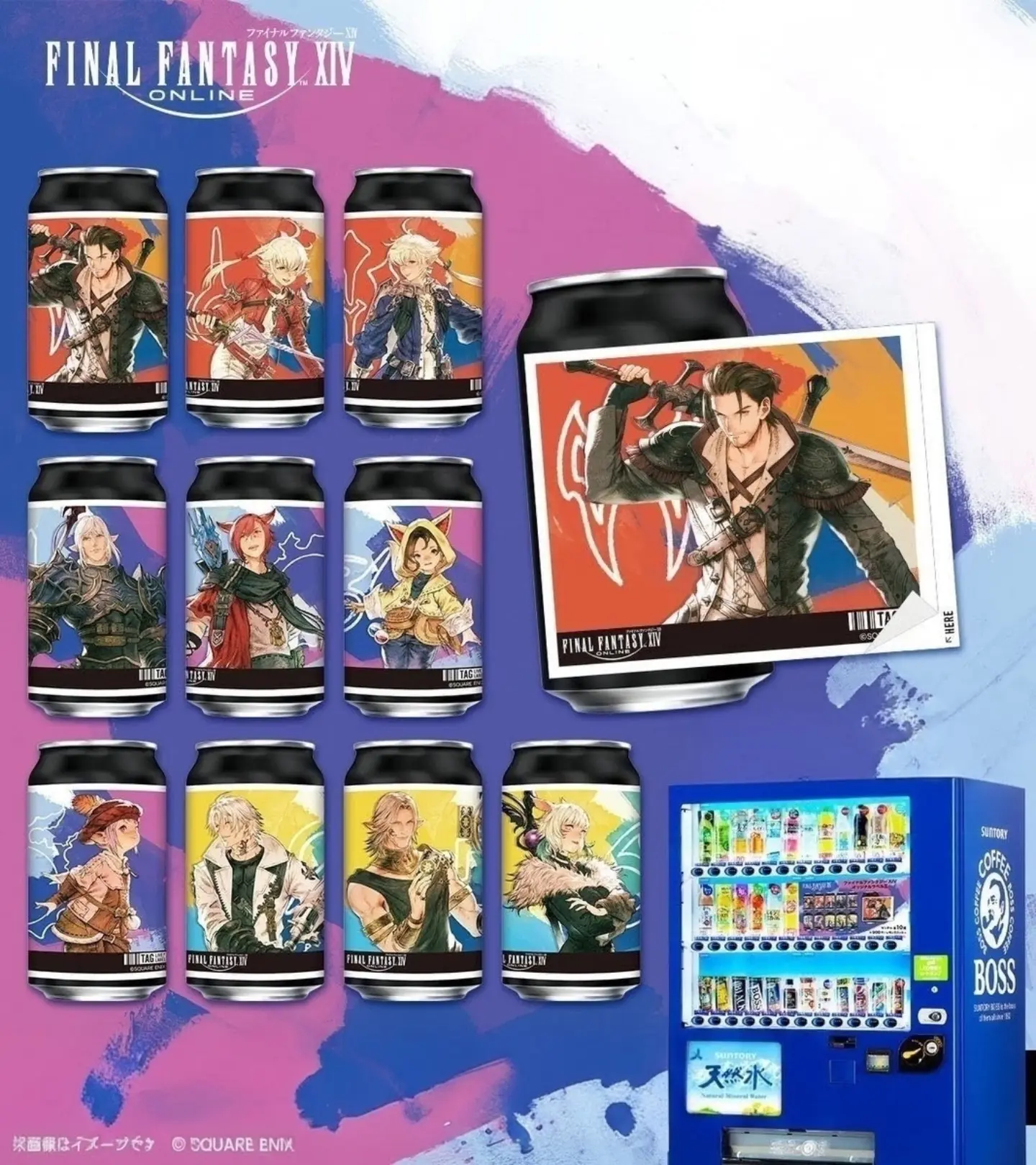 Final Fantasy XIV character cans launch in Japan August 31