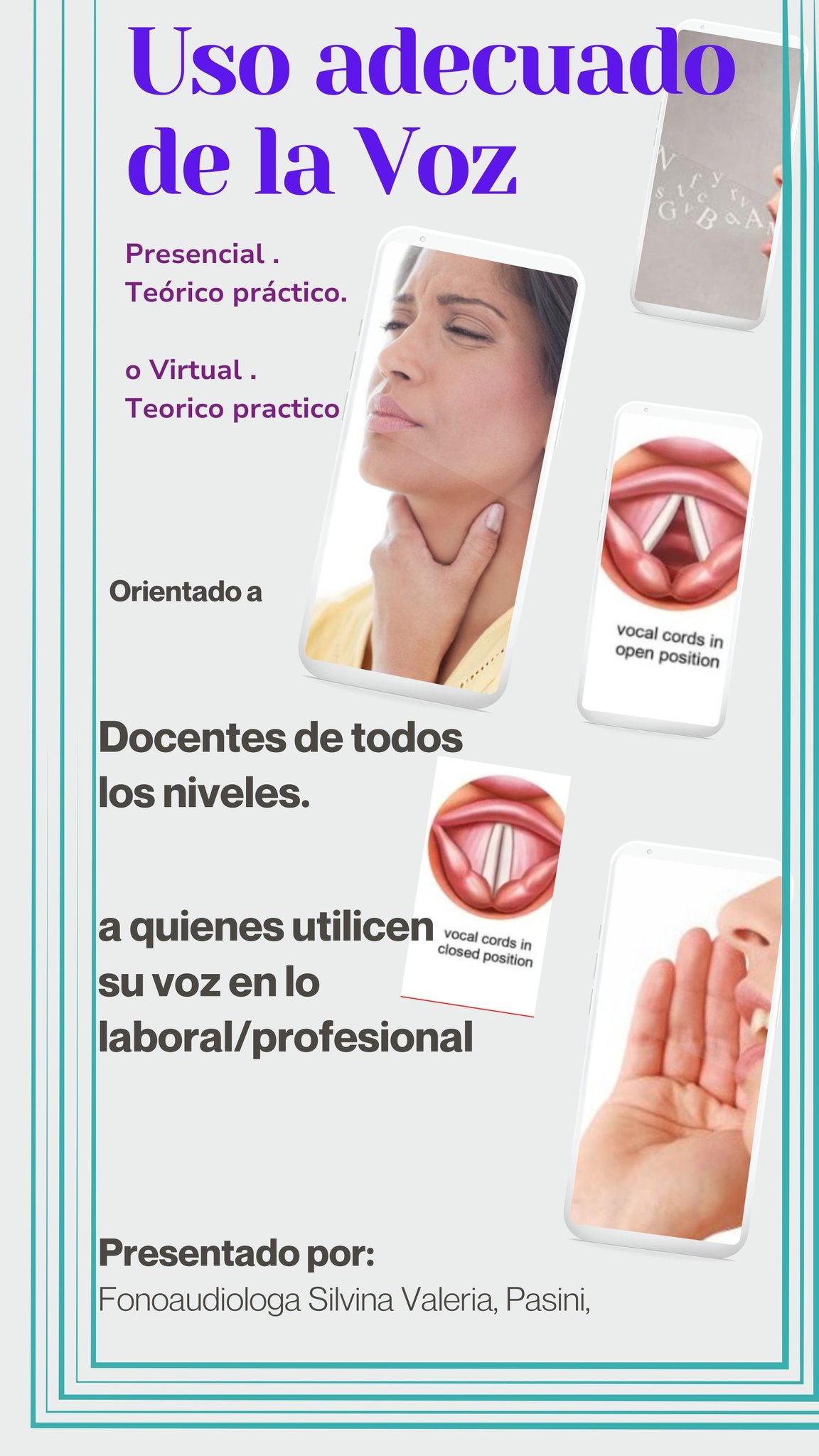 Uso adecuado de la VOZ DOCENTE