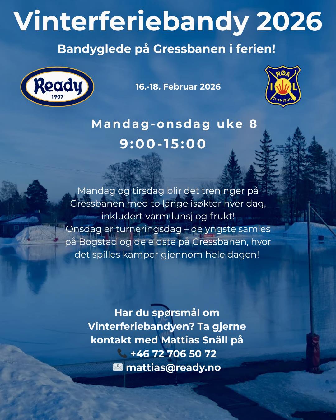 Ready Bandy - Velkommen til Vinterferiebandy 2026! ️🏑 Nå... | Facebook