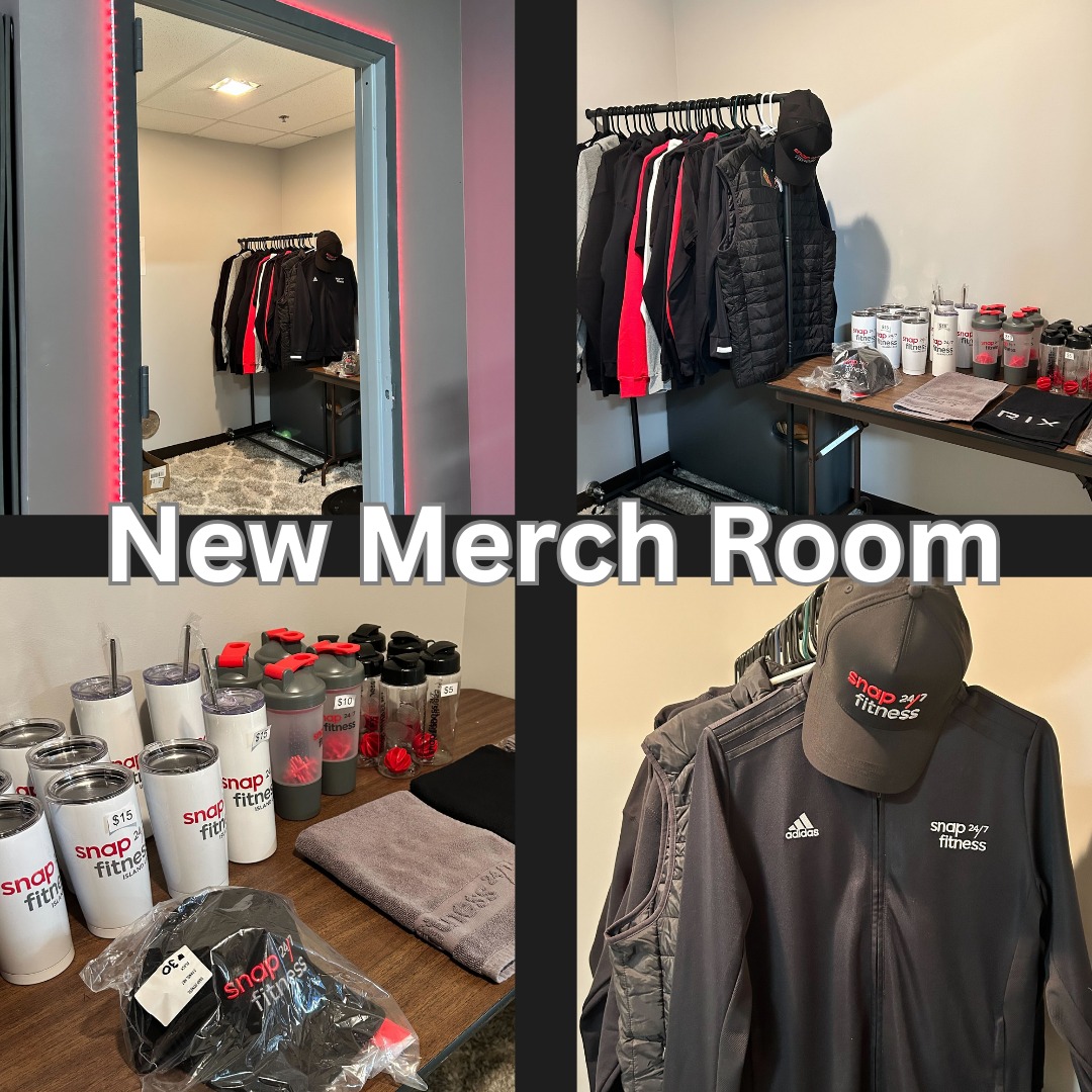 Snap Fitness - 🛍️🔥 Island Lake, Our New Merch Room Is... | Facebook