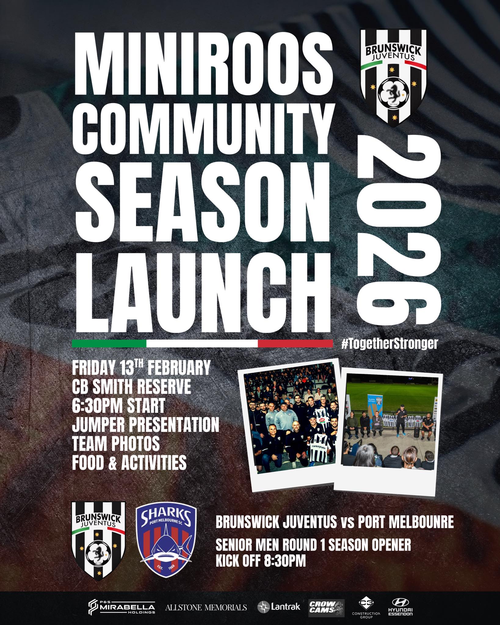 Brunswick - ⚫⚪ MINIROOS & COMMUNITY SEASON LAUNCH ⚪⚫ It’s almost here ...