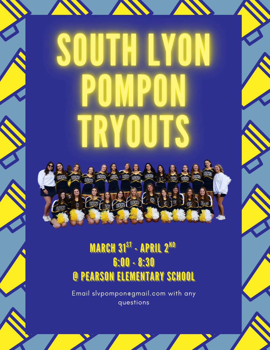 South Lyon Varsity Pompon