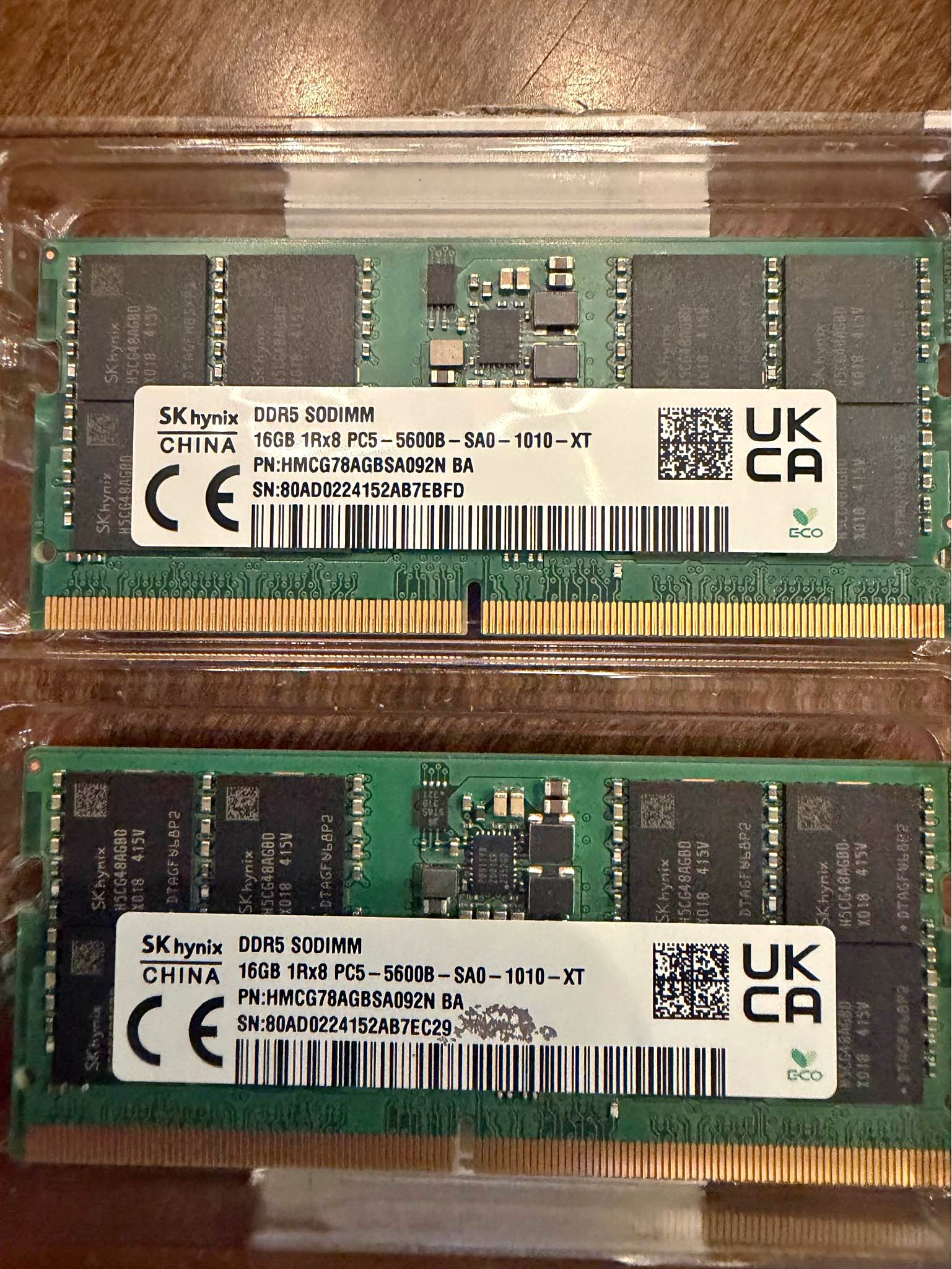 Hynix 2 X 1gb Ddr2 So-dimm 200-pin 667 Mhz Pc2-5300s Laptop Ram