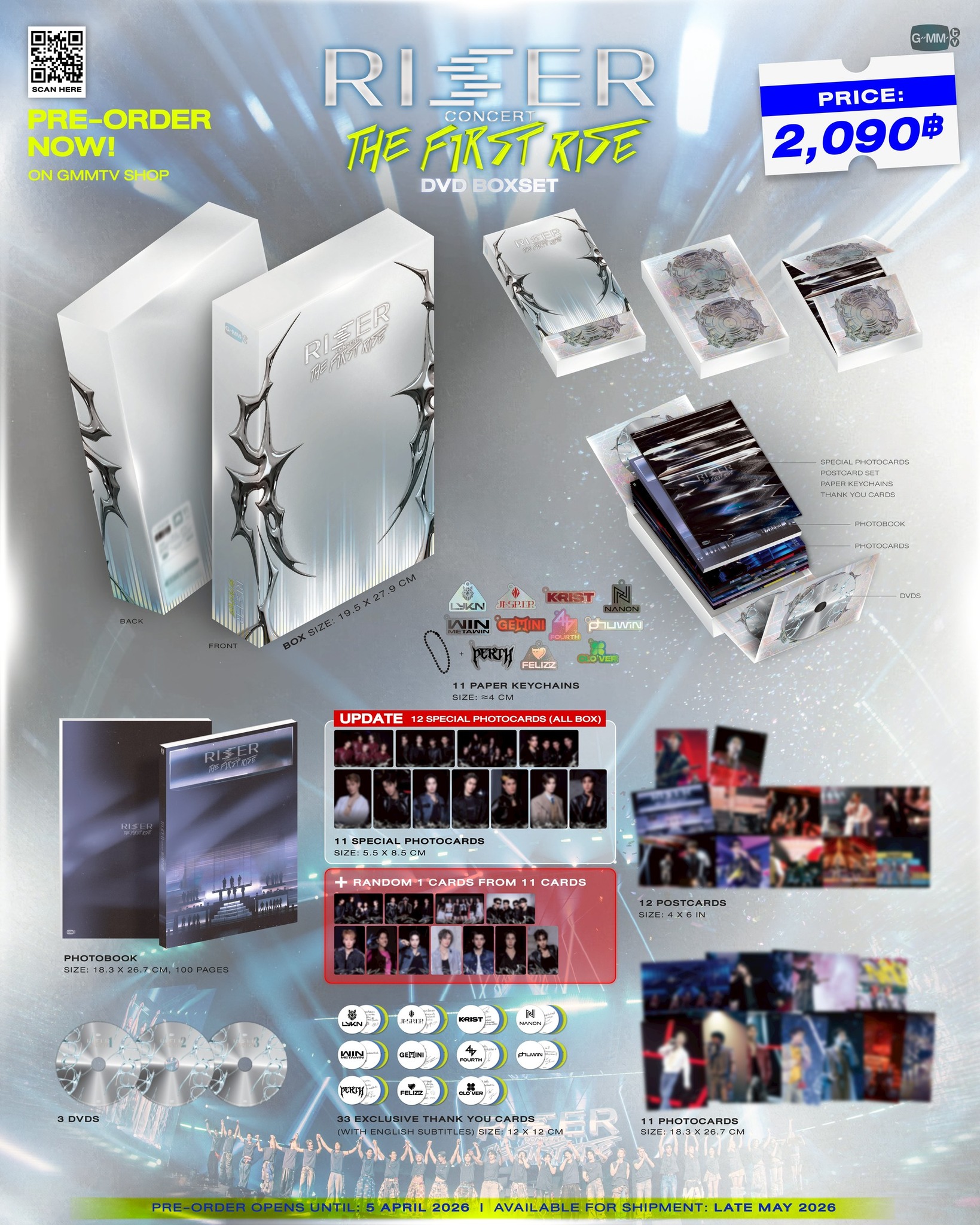 PRE-ORDER NOW! DVD BOXSET RISER CONCERT : THE FIRST RISE ON GMMTV