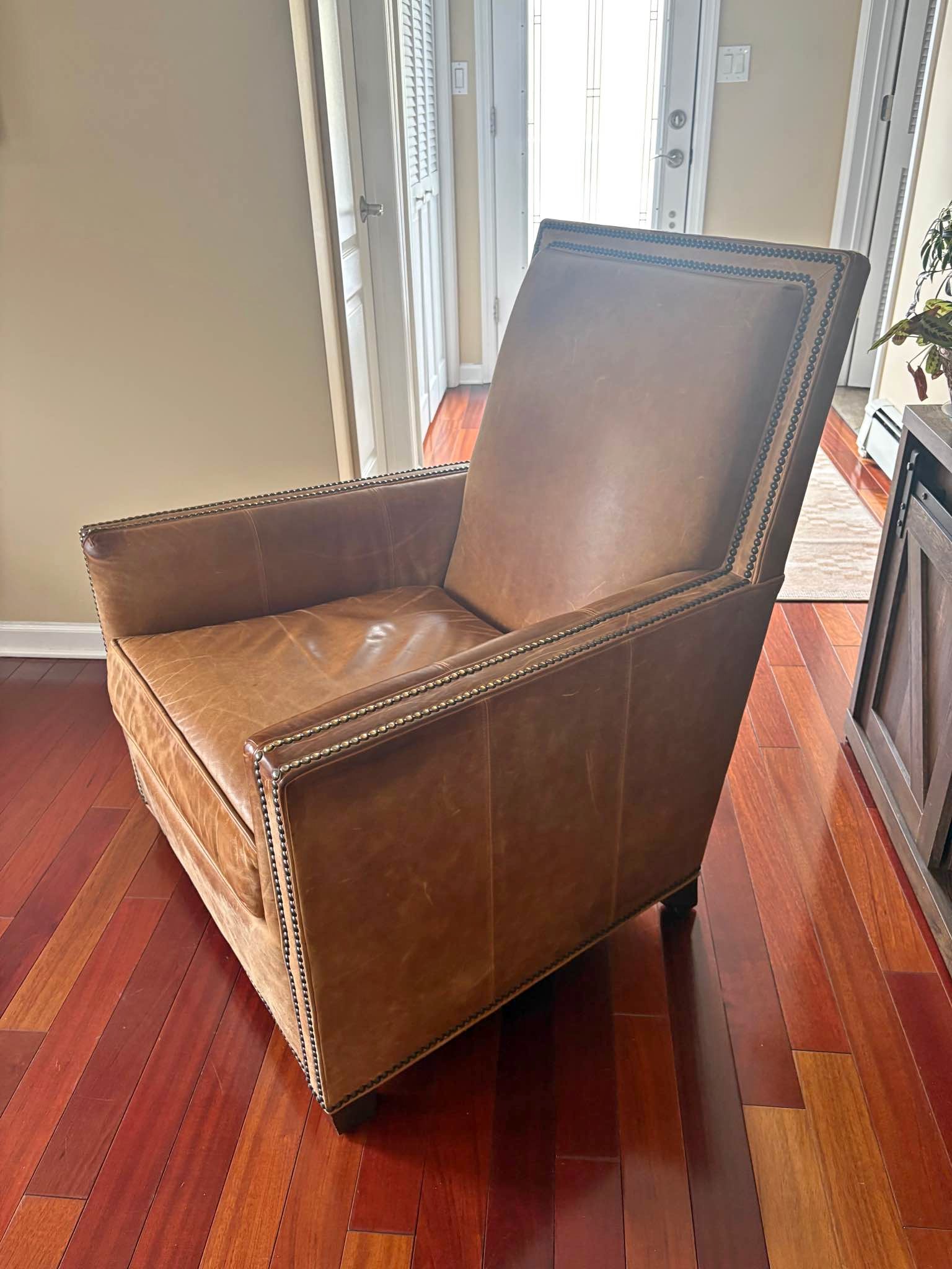 Ethan Allen Leather Chairnull