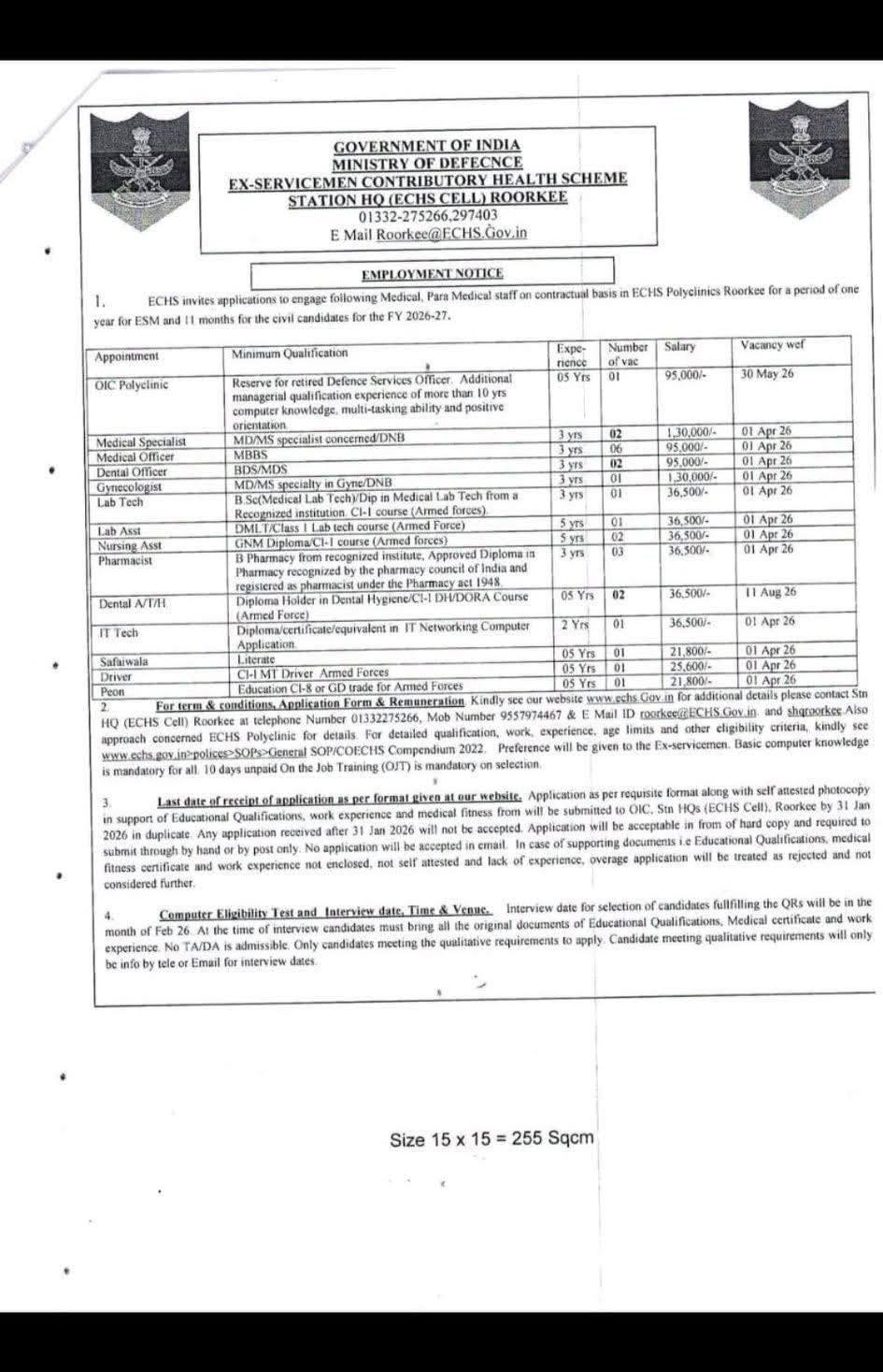 Human Anatomy Group | ECHS Roorkee Recruitment 2026–27 🇮🇳 | Facebook