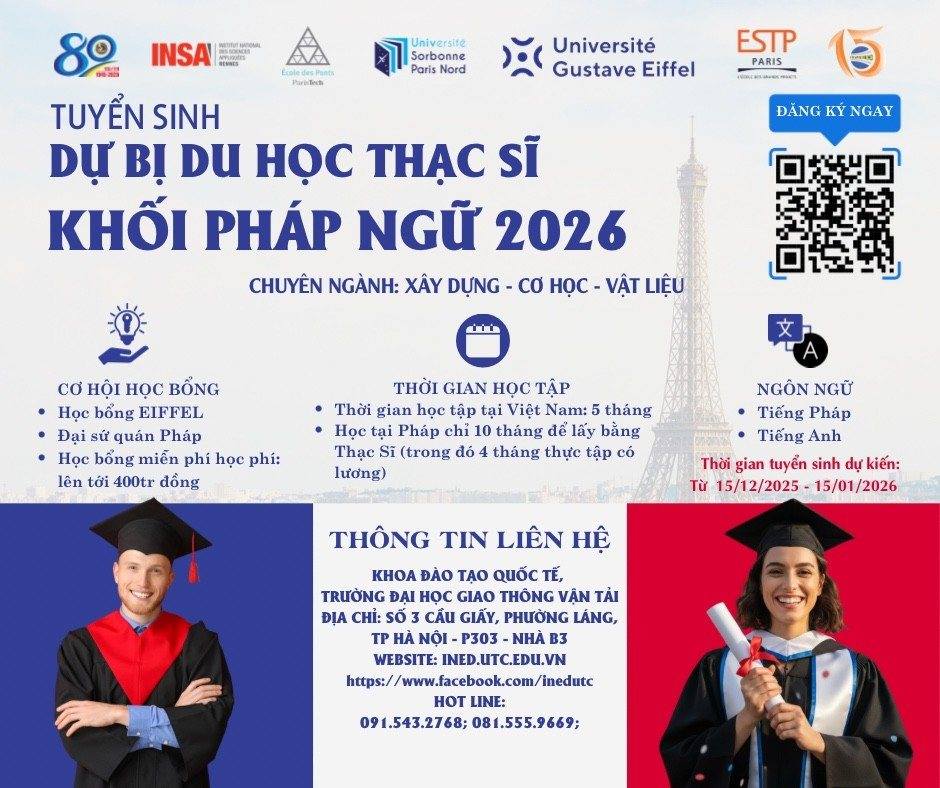 TUYỂN... - Khoa Đào tạo quốc tế INED - Trường Đại học GTVT | Facebook