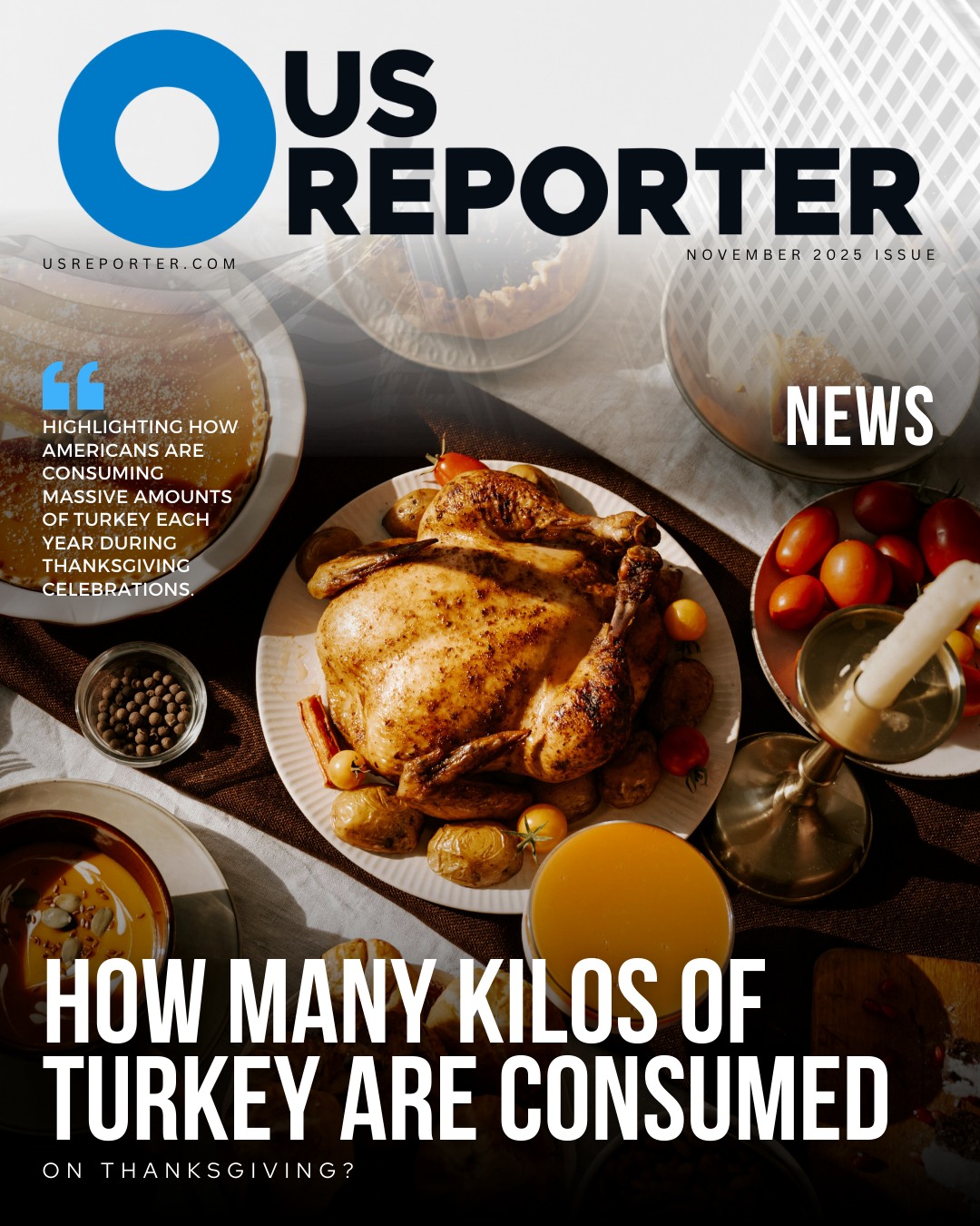 US Reporter - 🦃 How many kilos of turkey are consumed on... | Facebook
