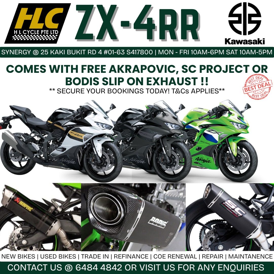🔥 KAWASAKI NINJA ZX-4RR EXHAUST PROMOTION 🏍️💨 Unleash the full