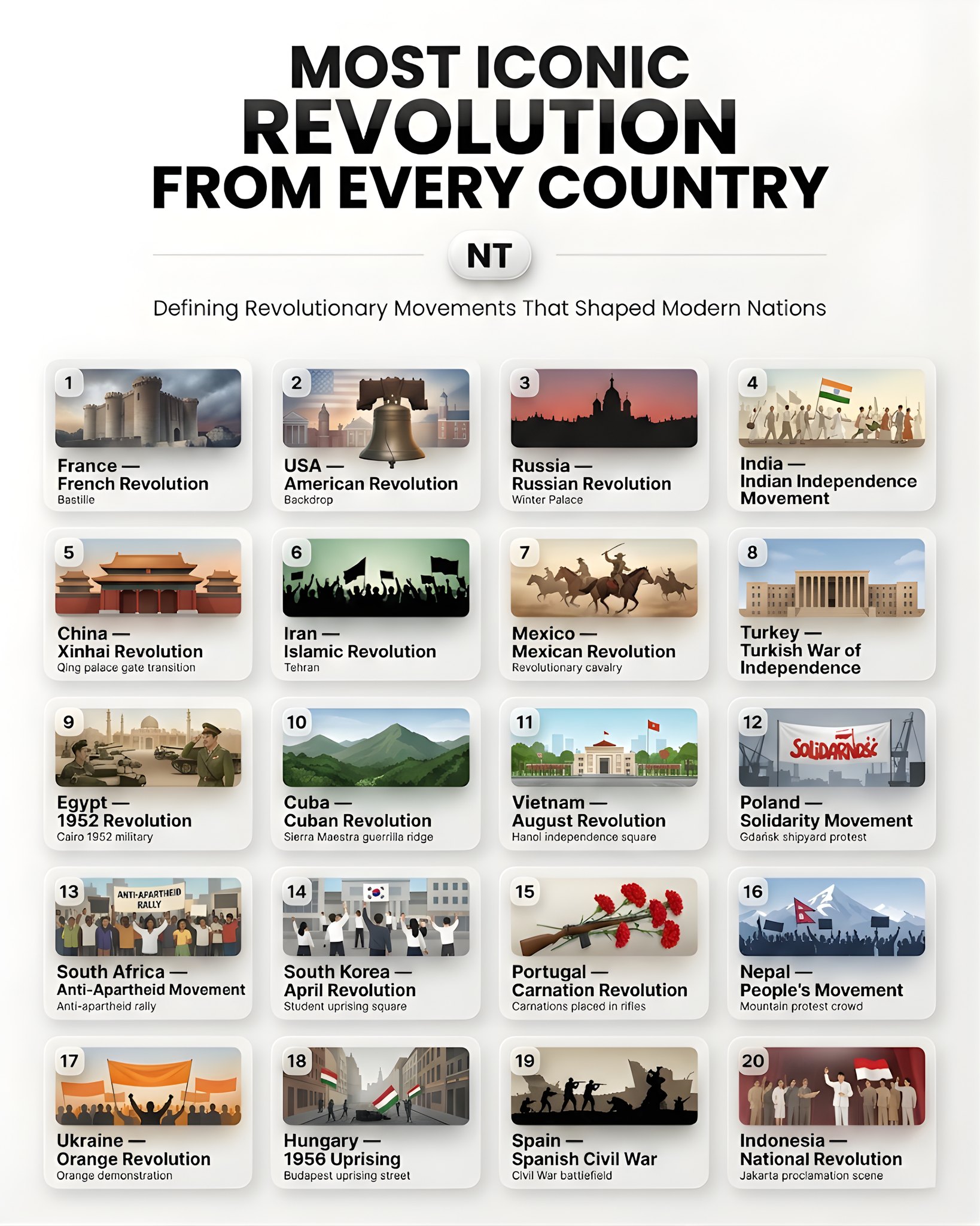 Nazza - Most Iconic Revolutions from Every Country 🔥📜 From the French ...