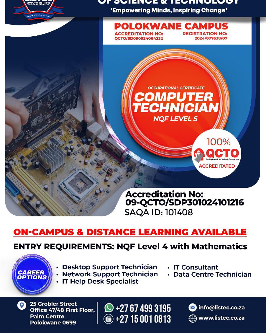 Limpopo - Registration for 2026 is now open. Register for Computer ...
