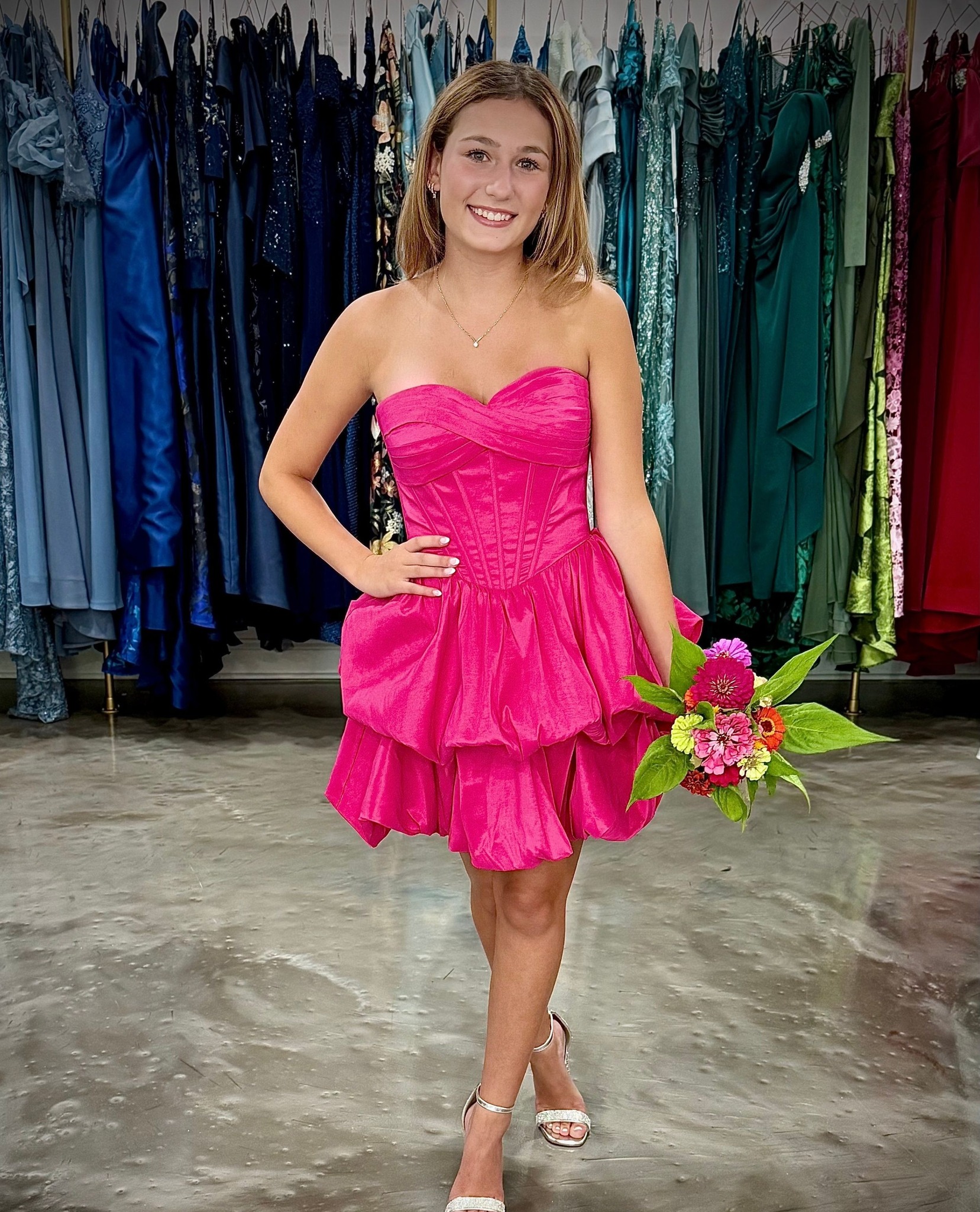 hot pink homecoming dress dresses for 2026 Option 1:US 0 Royal Blue Feather Dress forlovelemonsfinalsale Bow See this short pink