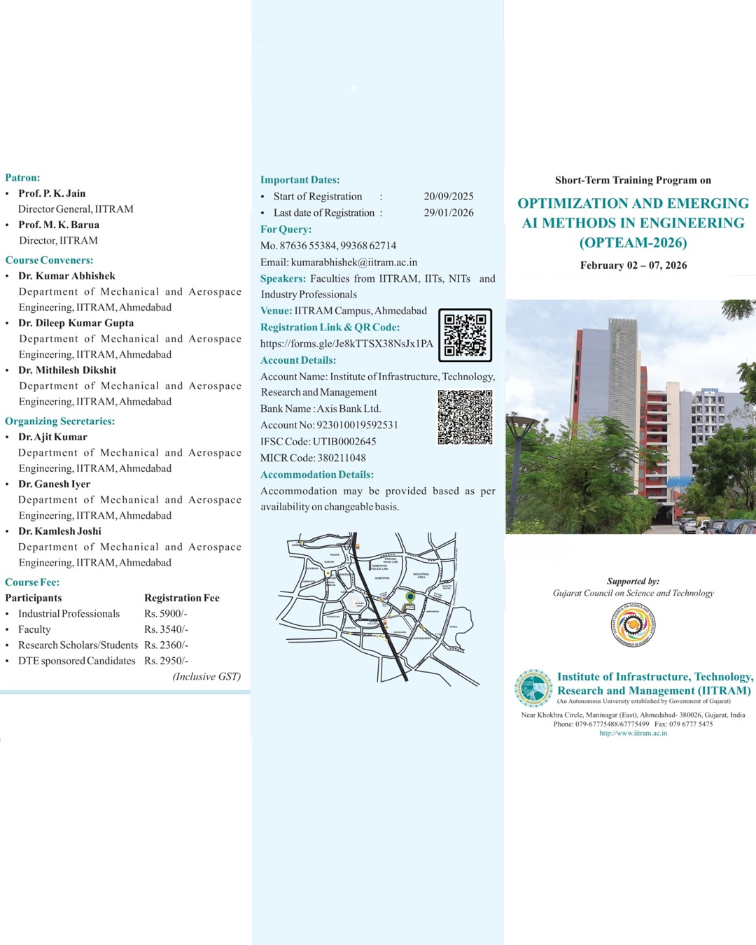 IITRAM-Institute of Infrastructure Technology Research and Management ...