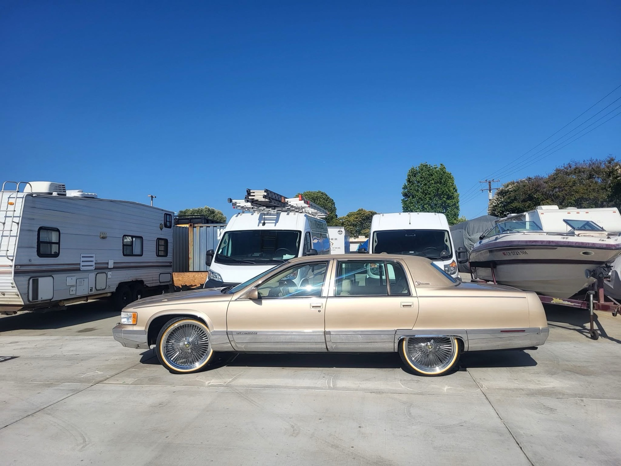 Vogue - One of the best! Yellow Oldsmobile Convertible Cutlass 442