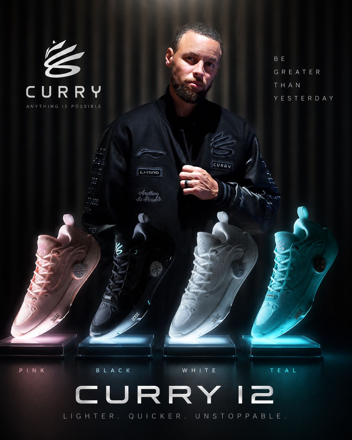 Steph Curry wearing the 