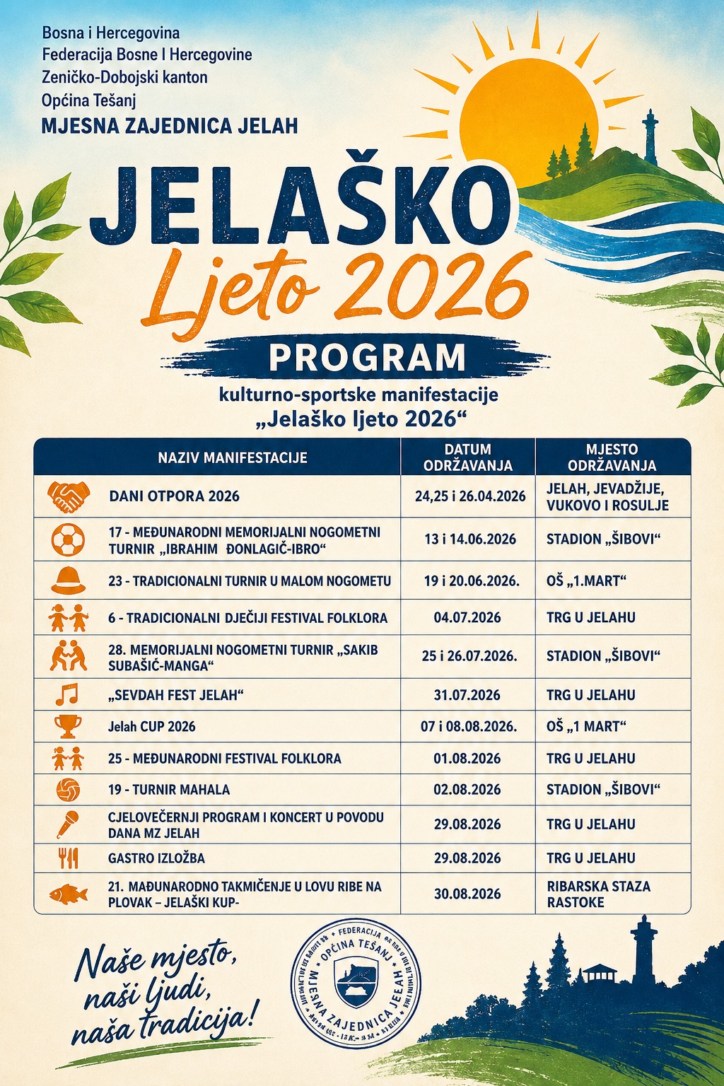 Cjelovečernji program i koncert u povodu dana MZ Jelah