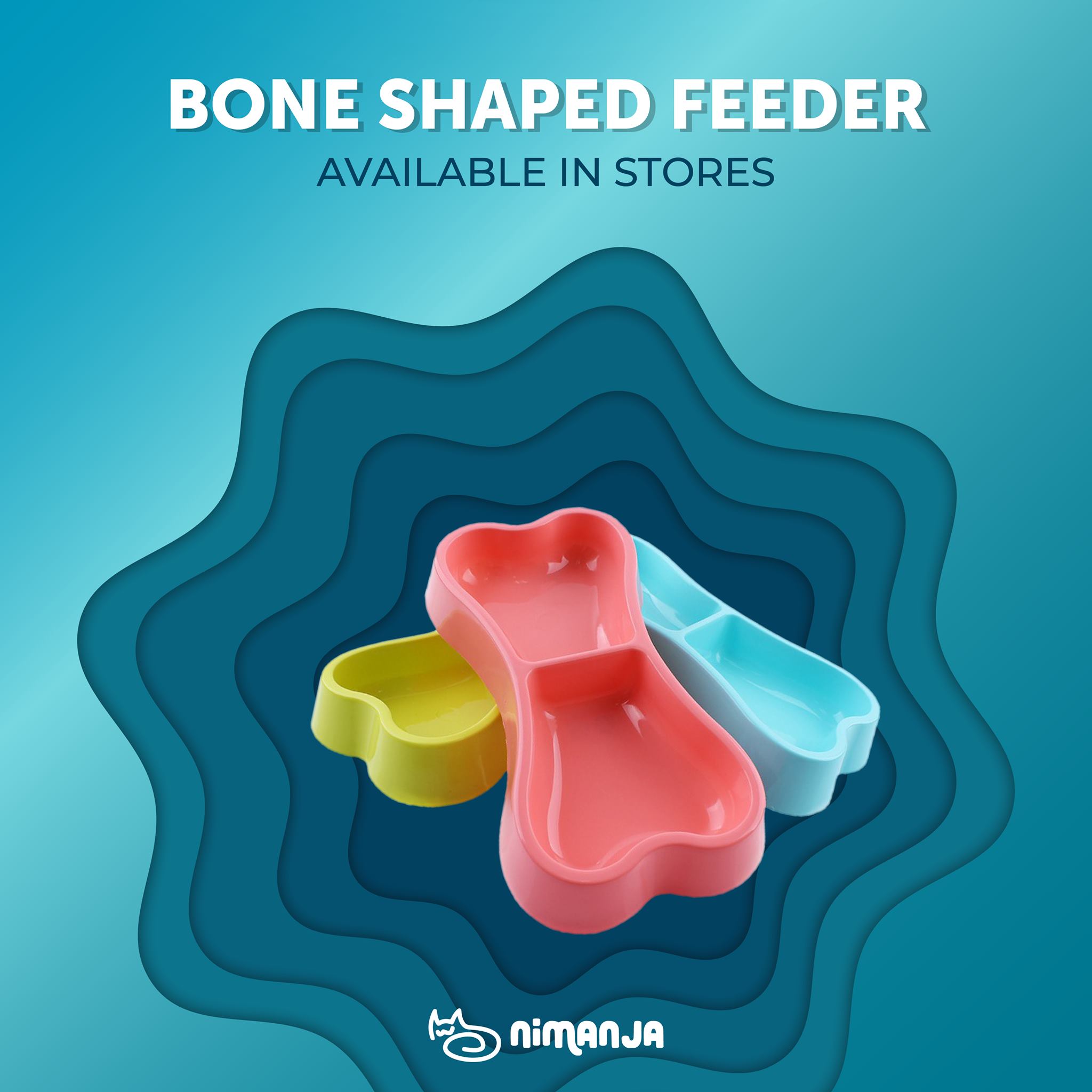 Curated visual reference: Fresh Look at Now Available Bone Shaped Pet Feeder Nimanja Malaysia