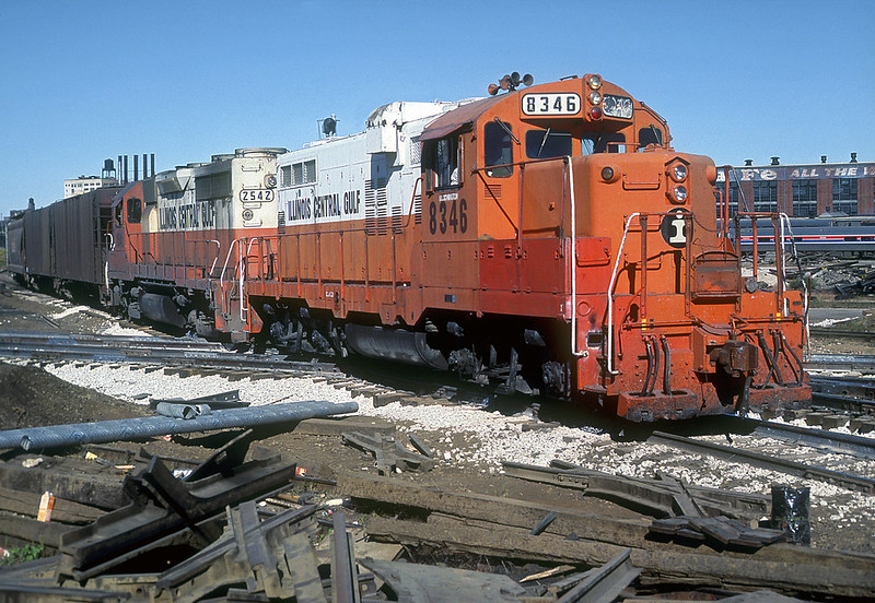 Illinois Central Gulf Railroad GP10 8346 at Alton Junction around