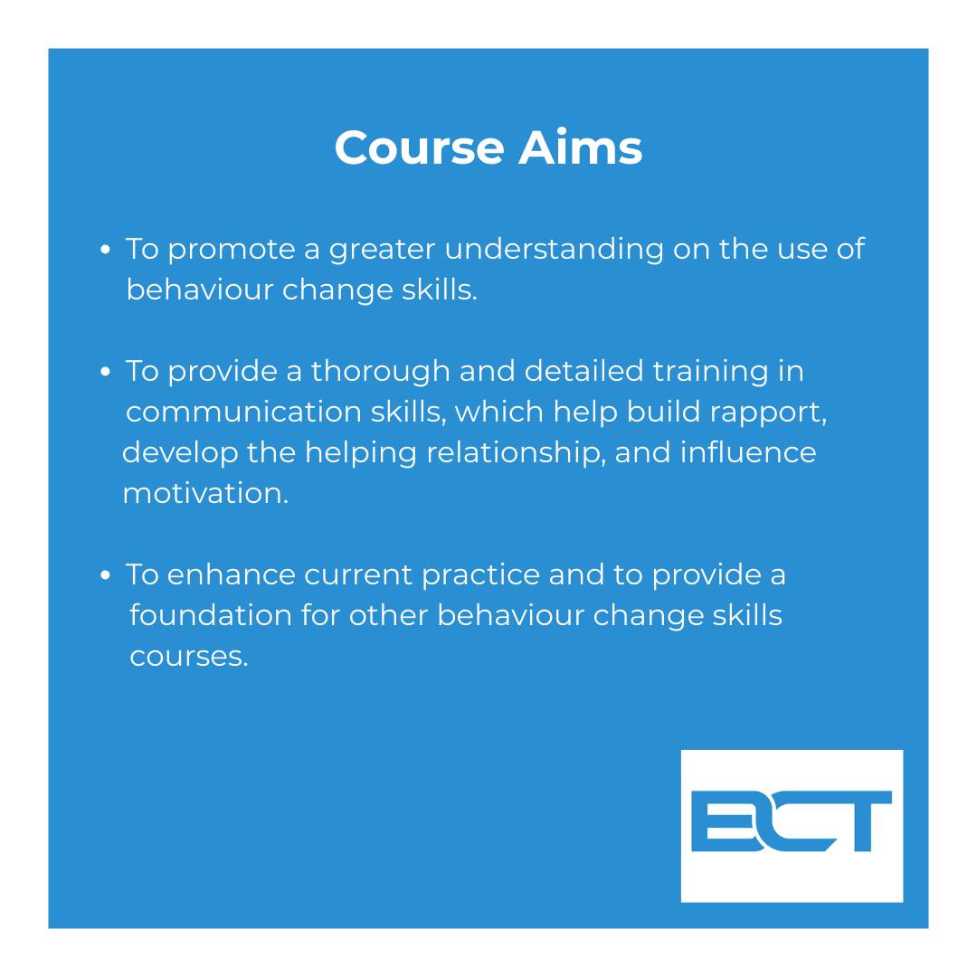 Behaviour Change Training