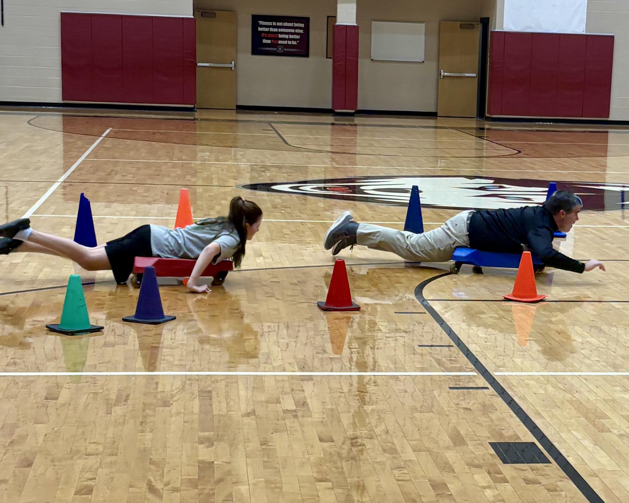 Wea - 😊 Fun Friday doesn’t have an age limit. Mr. Roop joined the PE ...